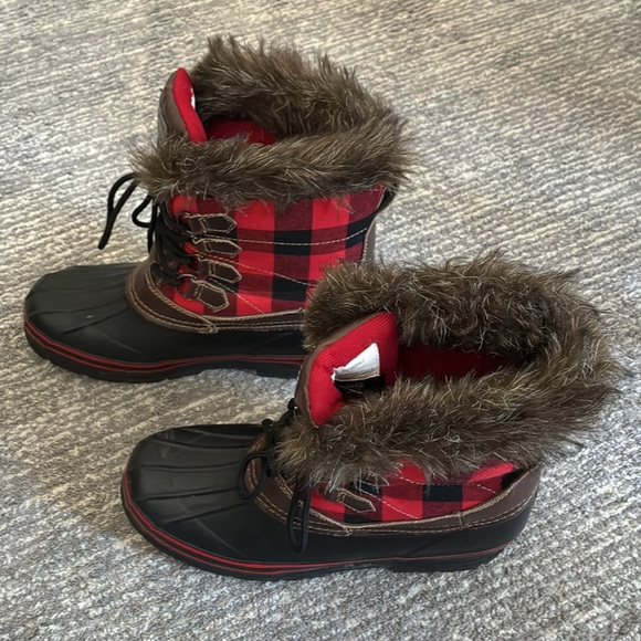 Natural Reflections Women’s Lumber Jill Insulated Pac Snow Boots Size 11 - Picture 2 of 9